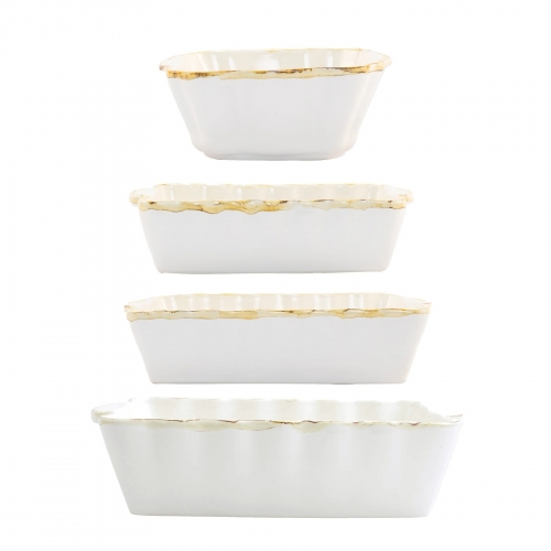 Italian Bakers 4-Piece Bakeware Essentials White